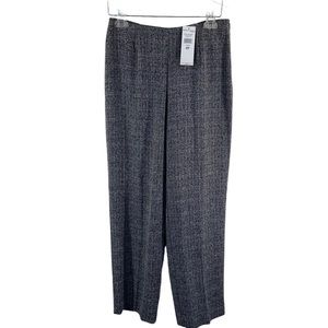 Norton McNaughton NWT Vintage Nolita Black & White Tweed Pant w/ Side Zipper 8P